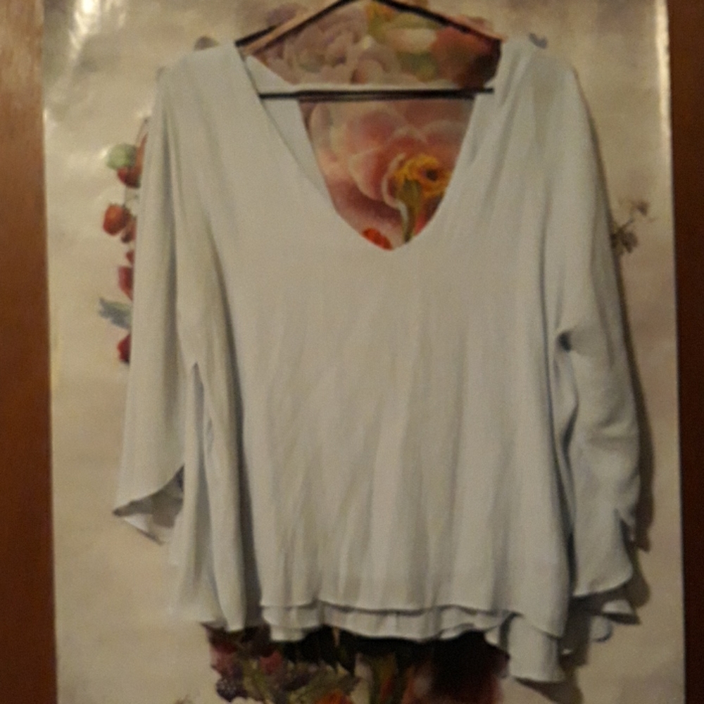 Blouse with cape